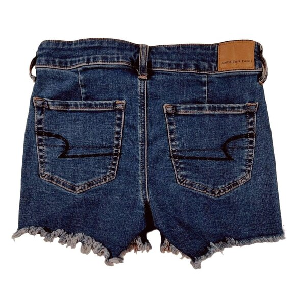 American Eagle Outfitters Women's Denim Shorts size 2 Cut-Offs Salvage JH1270 - Picture 2 of 6